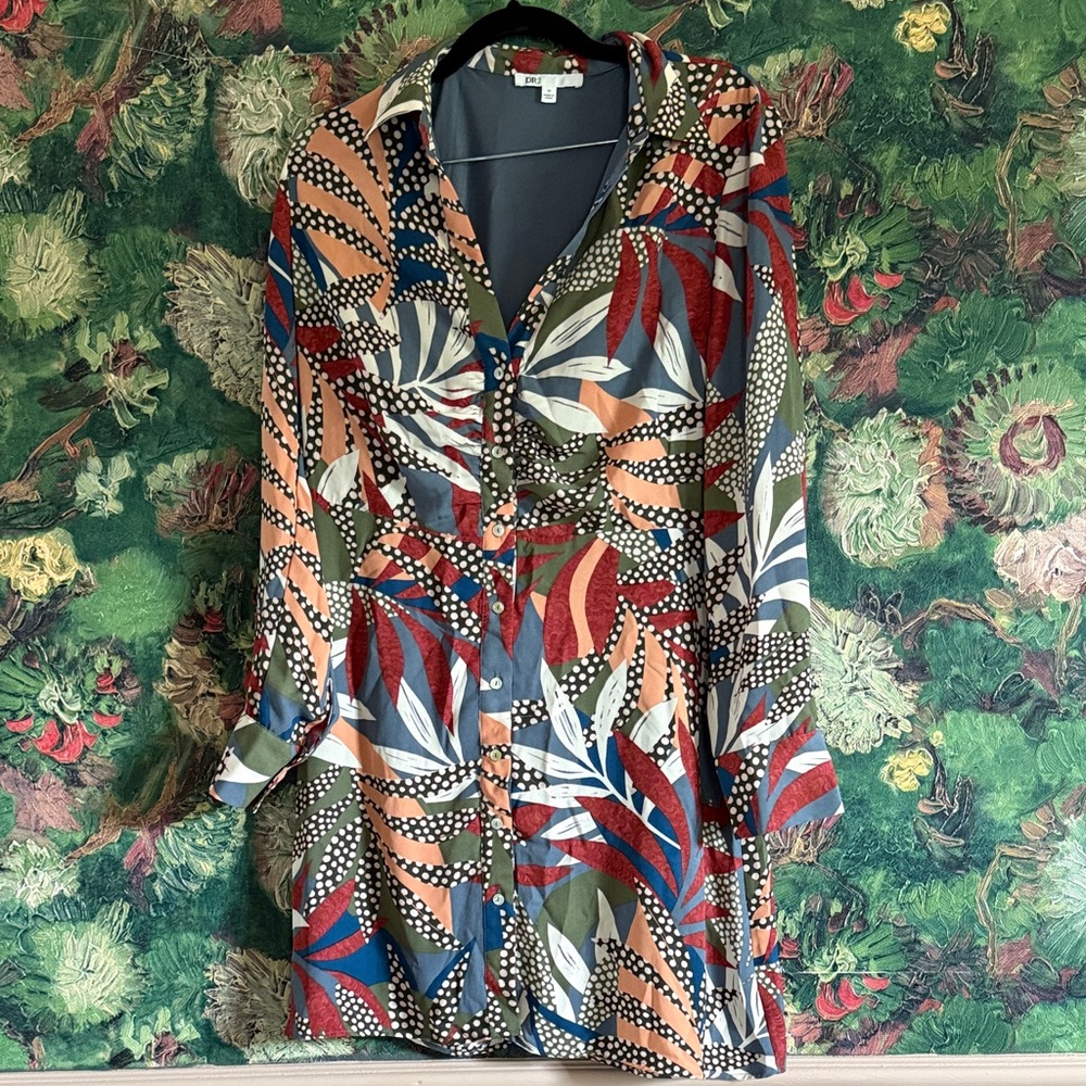 DR2 Red and Green Patterned Dress